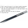 Metal Black Manual Eyebrow Tattoo Pen 18U Needle