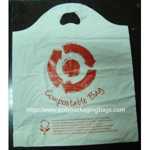 Custom White Degradable Plastic Bags Die Cut For Car Tidy / Rubbish