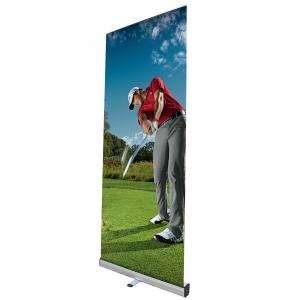 Portable Advertising Banner Stands Retractable Type Aluminum Material