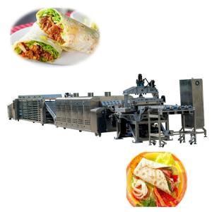 China Tortilla Production line with 32 inch press Roti Chapati line for tortilla manufacturer supplier
