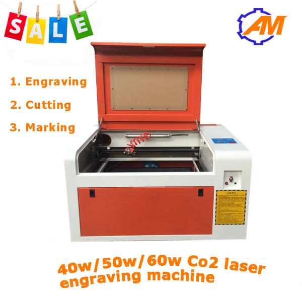 hot sale 4060 40w/50w/60w wood plexiglass acrylic laser engraving machine co2