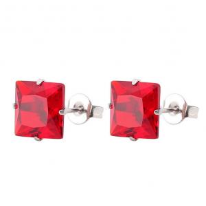 China Women Men Zircon Diamond Square Stud Earrings Stainless Steel Body Piercing Jewelry Earrings supplier