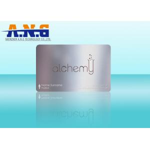 Durable Metal Business Cards Heat - resistant , Waterproof VIP Membership card