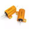 RX24 75W 10K Омная мощность Золотой алюминий Металлическая оболочка корпус проволока рана резистор проволока