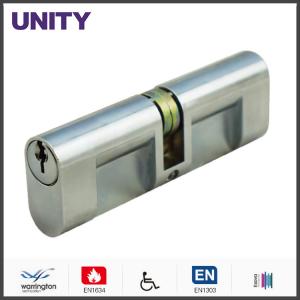 China Oval Mortice Lock Cylinder Double Cam Nickel Plated Economic Solution supplier