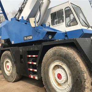 Used Tadano Truck Crane Tr-250m Rough Terrain Crane 25 Ton Made in Japan