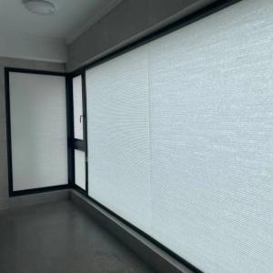 Electric Automatic Honeycomb Blinds , Cellular Window Shades Polyester Material