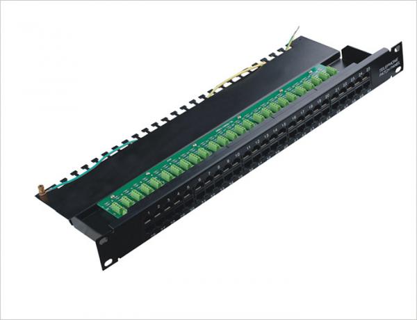 1000 Mohms Cat.3 Data and Voice 50 Port Network Patch Panel Rackmount TIA/EIA