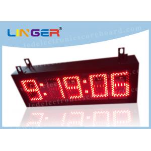 Red Color Digits LED Digital Clock With Seconds Different Style 300*850*100mm