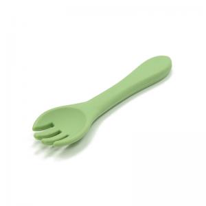 China Soft FSC Certified Baby Silicone Fork BPA Lead Phthalate Free supplier