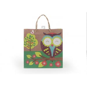 China Foldable Biodegradable Present Paper Bag / Large Brown Paper Gift Bags supplier