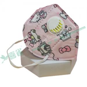 Hello Kitty Lug Non Woven KN95 Respirator Masks Valved Disposable Nose Mask