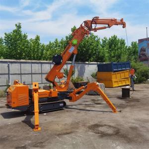 China Electric Motor Diesel Engine Tracked Spider Crane Crawler Spider Crane With Fly Jib supplier