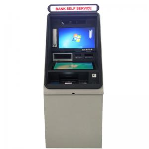 China Multifunctional vandal proof Public Self Service Kiosk With A4 Printer And ID Card supplier