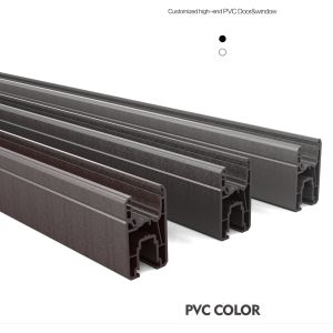 Front PVC Plastic Aluminium Doors And Windows Windproof Customized