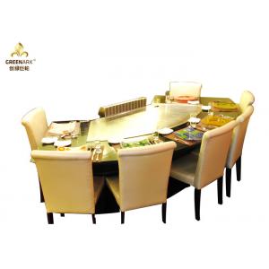 China Food Plaza / Buffet Car Teppanyaki Table Grill OEM Wooden Case Packaging supplier