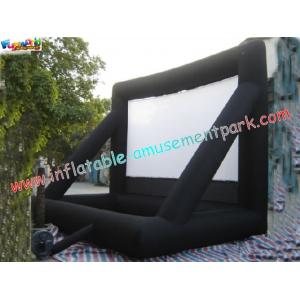 Commercial Portable 0.55mm PVC Tarpaulin Inflatable Projection Screen For Outdoor