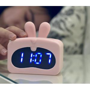 Sound Control 4 AAA Bunny Alarm Clock Travel Portable 10.3x4.7x9.9cm