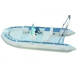 1.2mm South Korea PVC FRP Rescue Inflatable RIB Boats For Fishing Swimming 3 Chamber