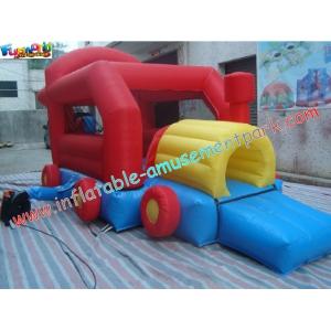 China Car Inflatable Bounce Houses With Mini Jumper Slide For Children Play supplier
