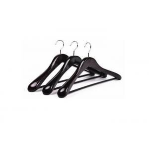 Black Wooden Non Slip Hanger Retail Clothes Hangers Easy Assembly For Clothes Shop