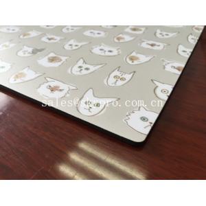 China Vinyl Lamination natural rubber sheet Mouse Pad Customized Logo Printing on Top supplier