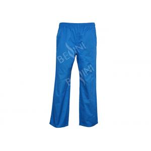 Mid Blue Protective Work Clothing Long Trousers For Chefs Customizes Size