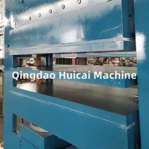 China 2 Working Layer Rubber Carpet Vulcanizing Press Machine with Electricity Heating Method wholesale