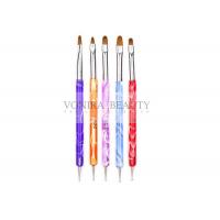 China Dual Ended Acrylic Nail Design Brushes With UV Gel Rhinestone Nail Art Dotting Pen on sale