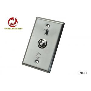 Stainless Steel Door Exit Push Button Switches Panel Mount American ANSI Size