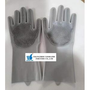 160g Silicone Dish Scrubber Hand Gloves For Dishwashing