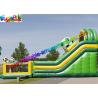 Commercial Soccer Inflatable Slide With Football Bouncing Castle