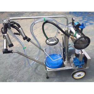 China HL-JN11 Single Bucket Milking Machine for one Cow Milking 25L Plastic Barrel on sale