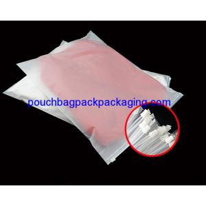 Matte slide zip garment bag, printed slide zipper clothes pouch