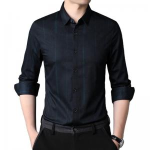 DRESS SHIRTS Custom Formal Shirt For Men Polyester Cotton Long-Sleeved Slim Casual Shirt
