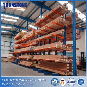 Double Side Arm Heavy Duty Cantilever Warehouse Racking For Bulky Materials Storage