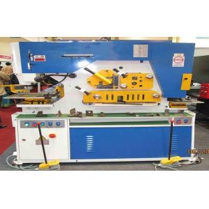 China Hydraulic punch & shear Ironworker Machine , Light Pole Machine cutting 25mm Max supplier