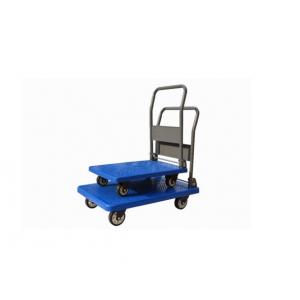 China Four Wheel Platform Hand Truck , Heavy Duty Platform Cart / Truck Non Slip Surface supplier