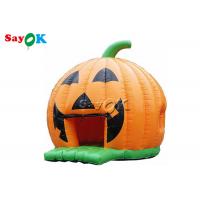 China Child  Tarpaulin Halloween Inflatable Pumpkin Bouncer For Party on sale