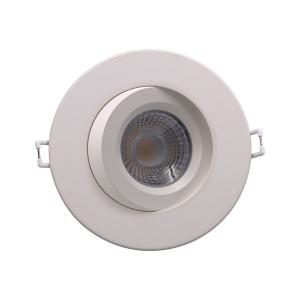 Matt White Tri Colour Dimmable LED Downlight , Gimbal LED Downlight AC12V