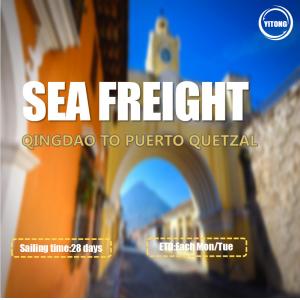 FOB CIF International Ocean Freight From Qingdao To Puerto Quetzal Guatemala