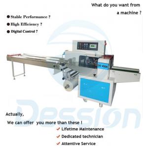 Semi Automatic Pillow Flow Pack Packaging Machine Dual Frequency Converter Control