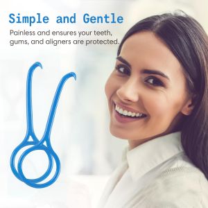 China Clear Aligner Removal Tool Invisible Removable Braces Remover Key 2 Pack Blue Color wholesale