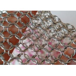 304 Stainless Steel Welded Ring Mesh Curtain For Separating Interiors