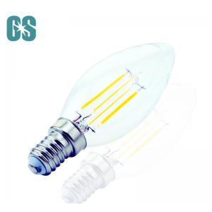 China 360 Degree LED Filament Bulb / LED Candle Light No Tail 2W 4W Dimmable C35 supplier