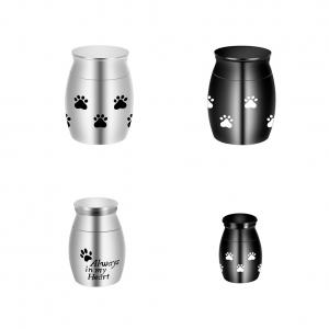 Stainless Steel Pet Urns / Small Pet Urn Customized Logo For Animal Ashes