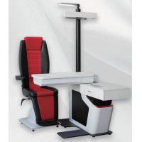 China Black And Red Leather Ophthalmic Chair Unit For Two Instruments Automatic Phoropter on sale