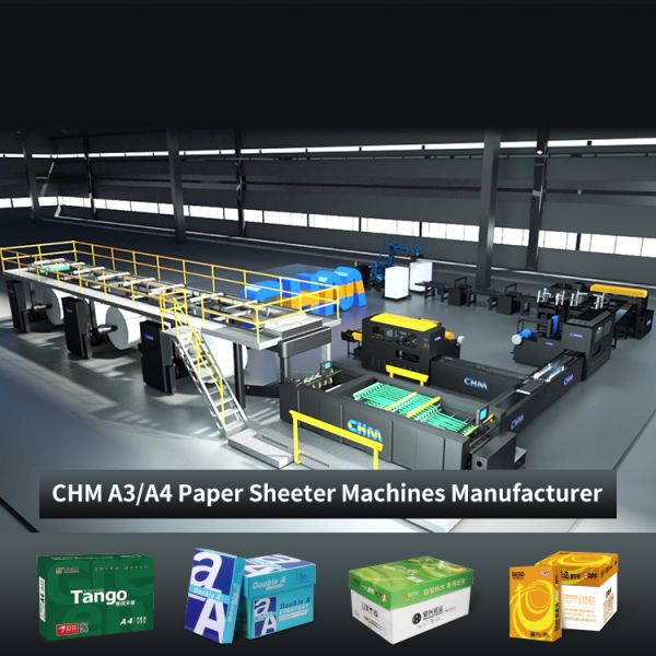 Office 280m/Min A3 A4 Sheeter Automatic Reel To Sheet Cutting Machine
