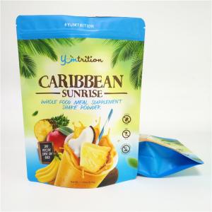China 510g feitos sob encomenda levantam-se o malote, sacos do empacotamento de alimento para o pó do isolado da proteína da agitação supplier