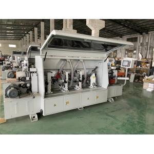 Thickness 10-60mm Plywood Edge Banding Machine PLC Touch Screen Control